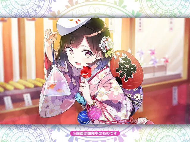 アートワール魔法学園の乙女たち お祭りイベントのシーン(画像出典：DMM GAMES公式ページ)